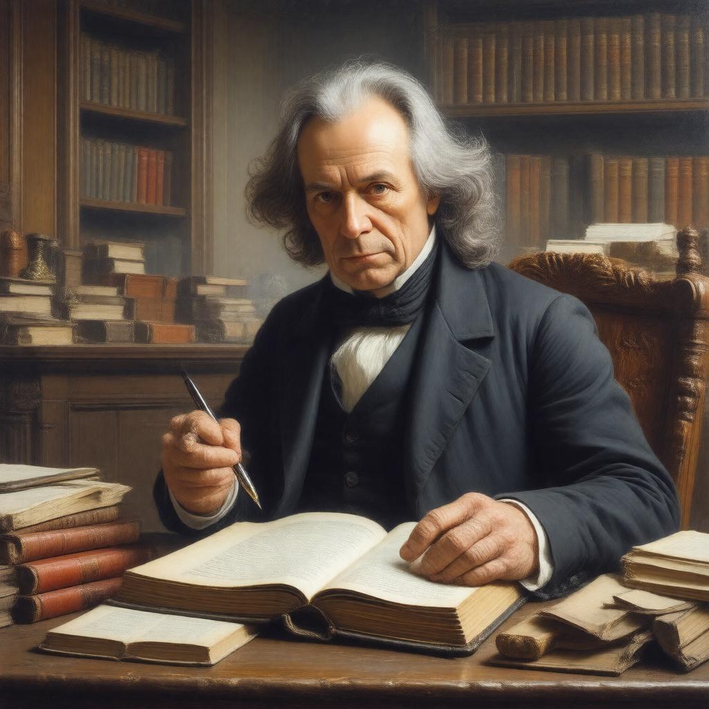 AI-created image of Theodor Mommsen