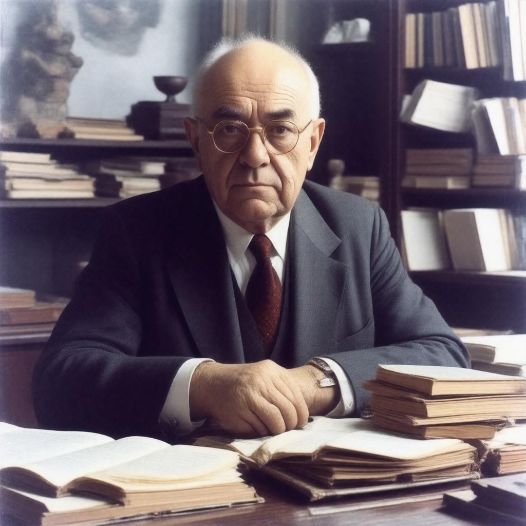 AI-created image of Theodor W. Adorno