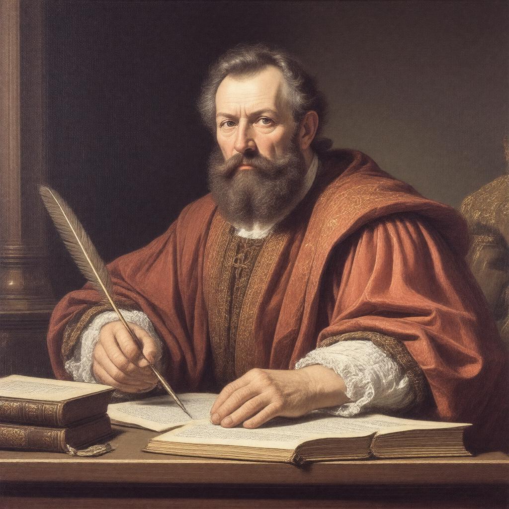 AI-created image of Theodore Beza