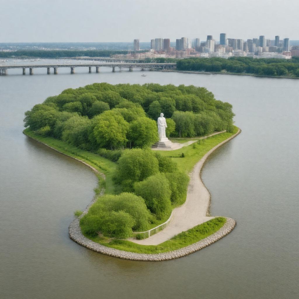 AI-created image of Theodore Roosevelt Island