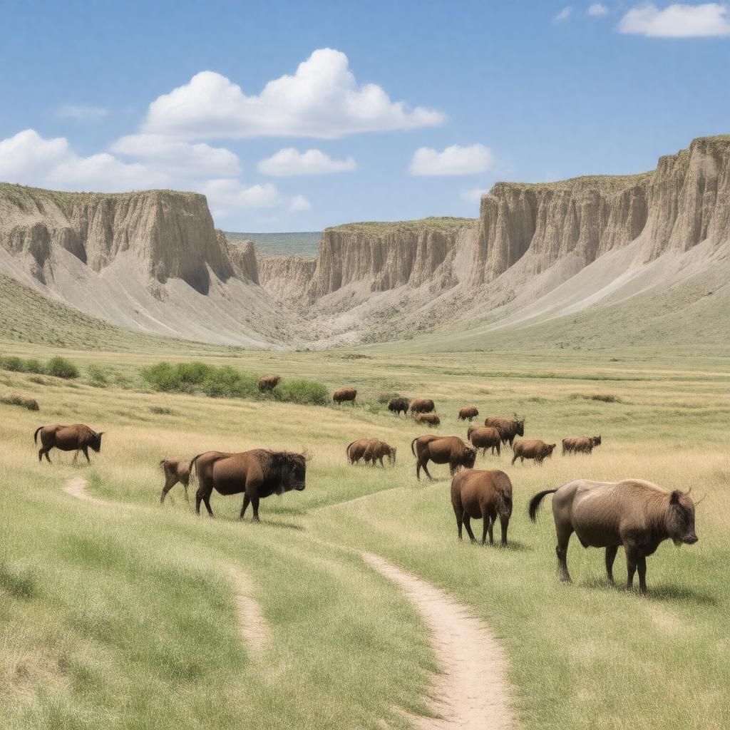 AI-created image of Theodore Roosevelt National Park