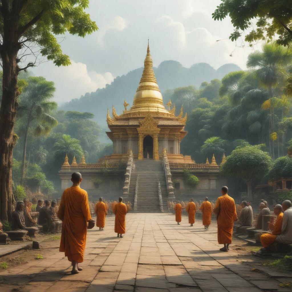 AI-created image of Theravada Buddhism
