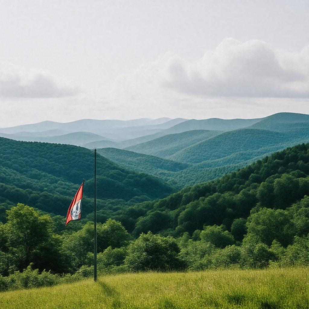 AI-created image of These Green Mountains