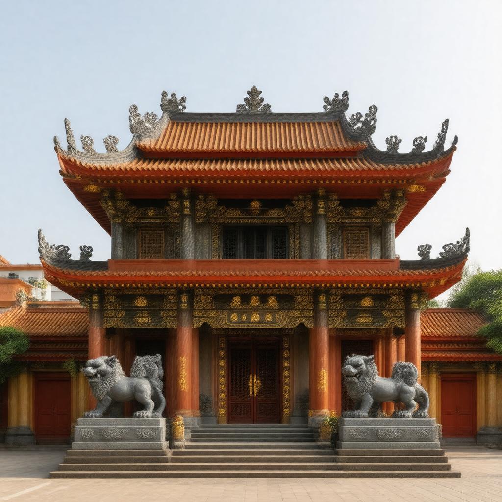 AI-created image of Thian Hock Keng Temple