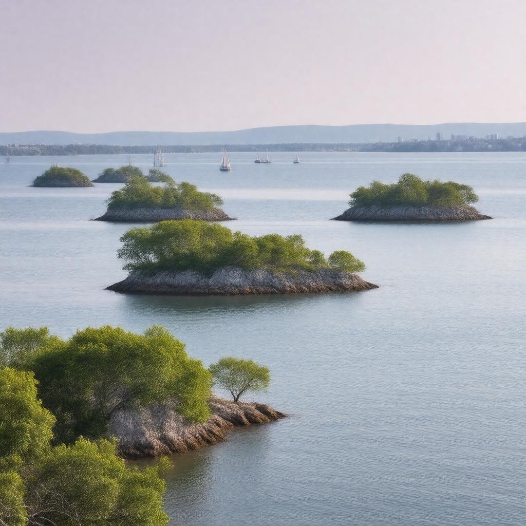 Click to view larger image AI-created image of Thimble Islands