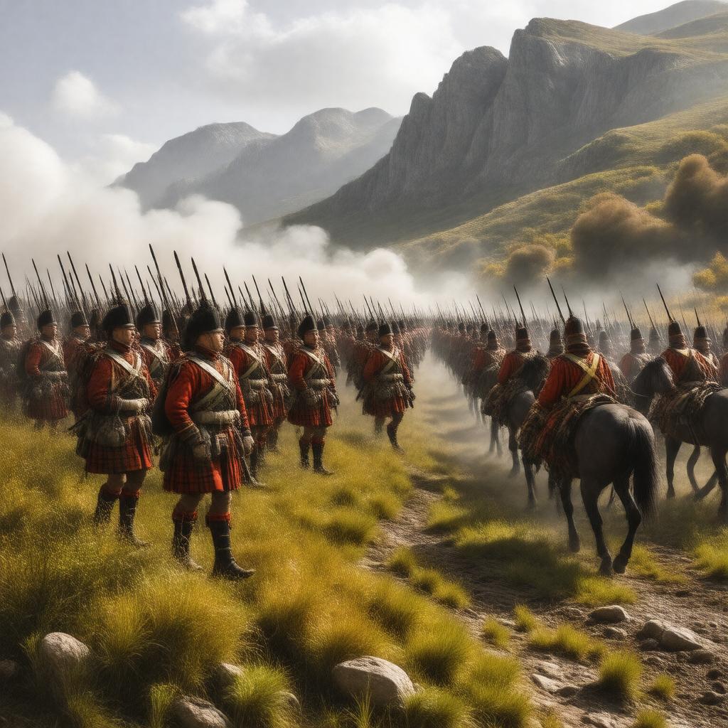 AI-created image of Thin Red Line (Crimean War)
