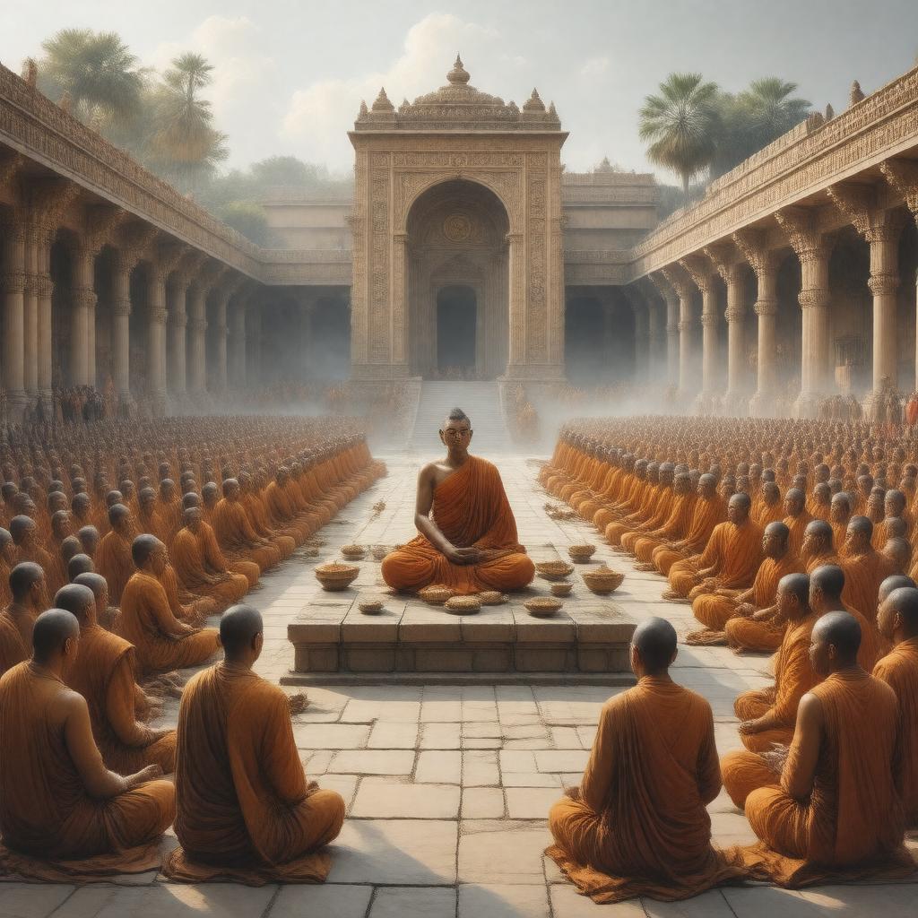 Click to view larger image AI-created image of Third Buddhist Council