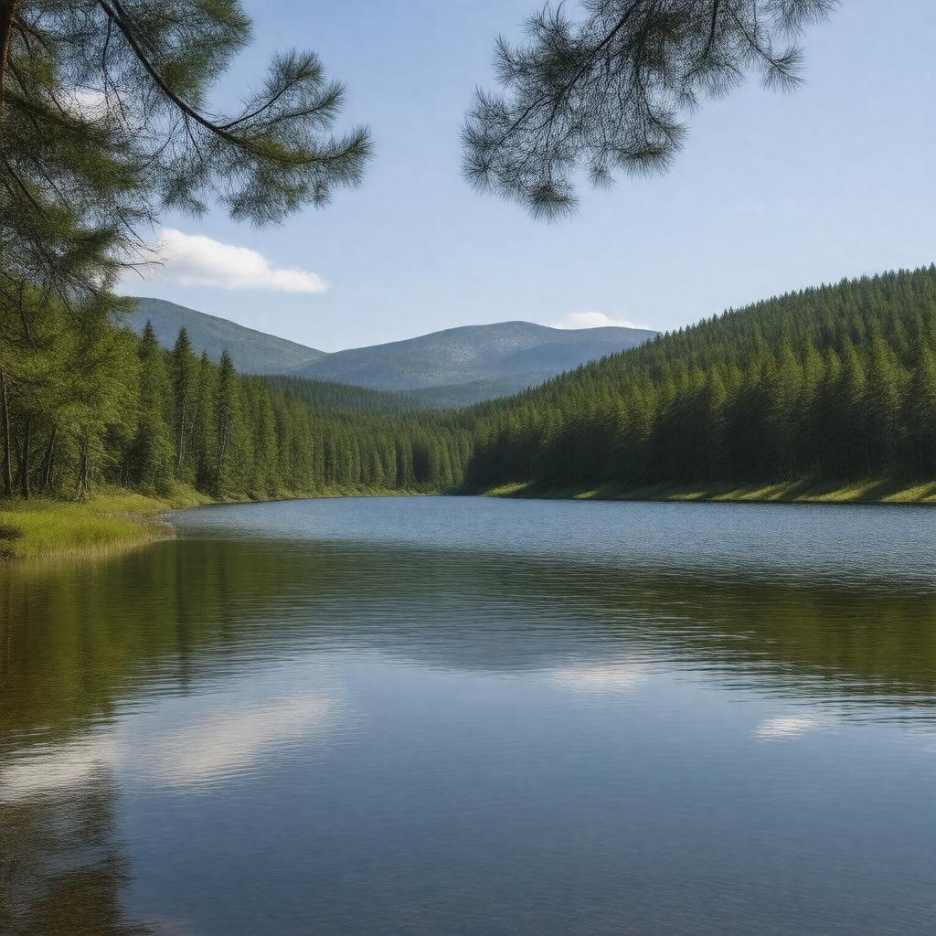 AI-created image of Third Connecticut Lake