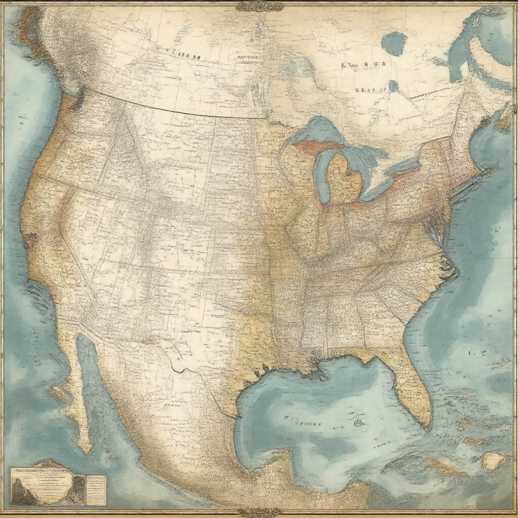 AI-created image of Thirteen American Colonies