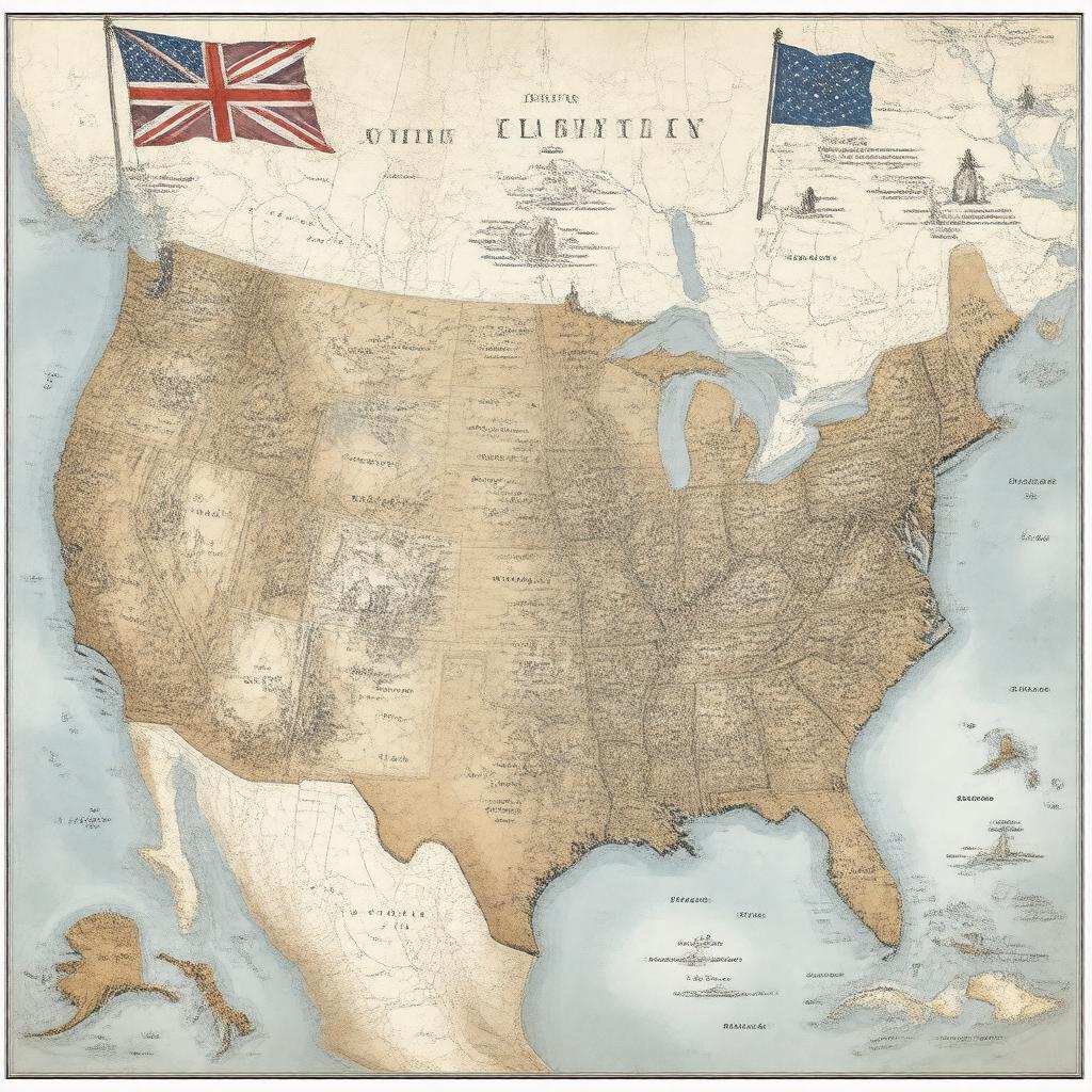 AI-created image of Thirteen Colonies