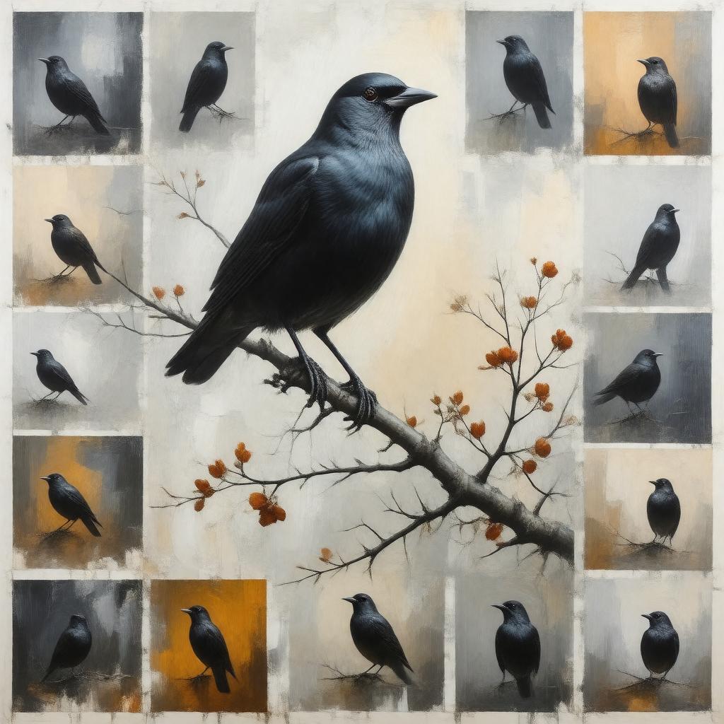 AI-created image of Thirteen Ways of Looking at a Blackbird
