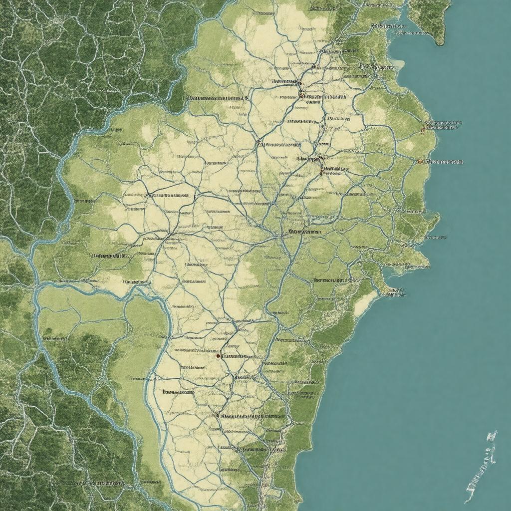 AI-created image of Thiruvananthapuram district