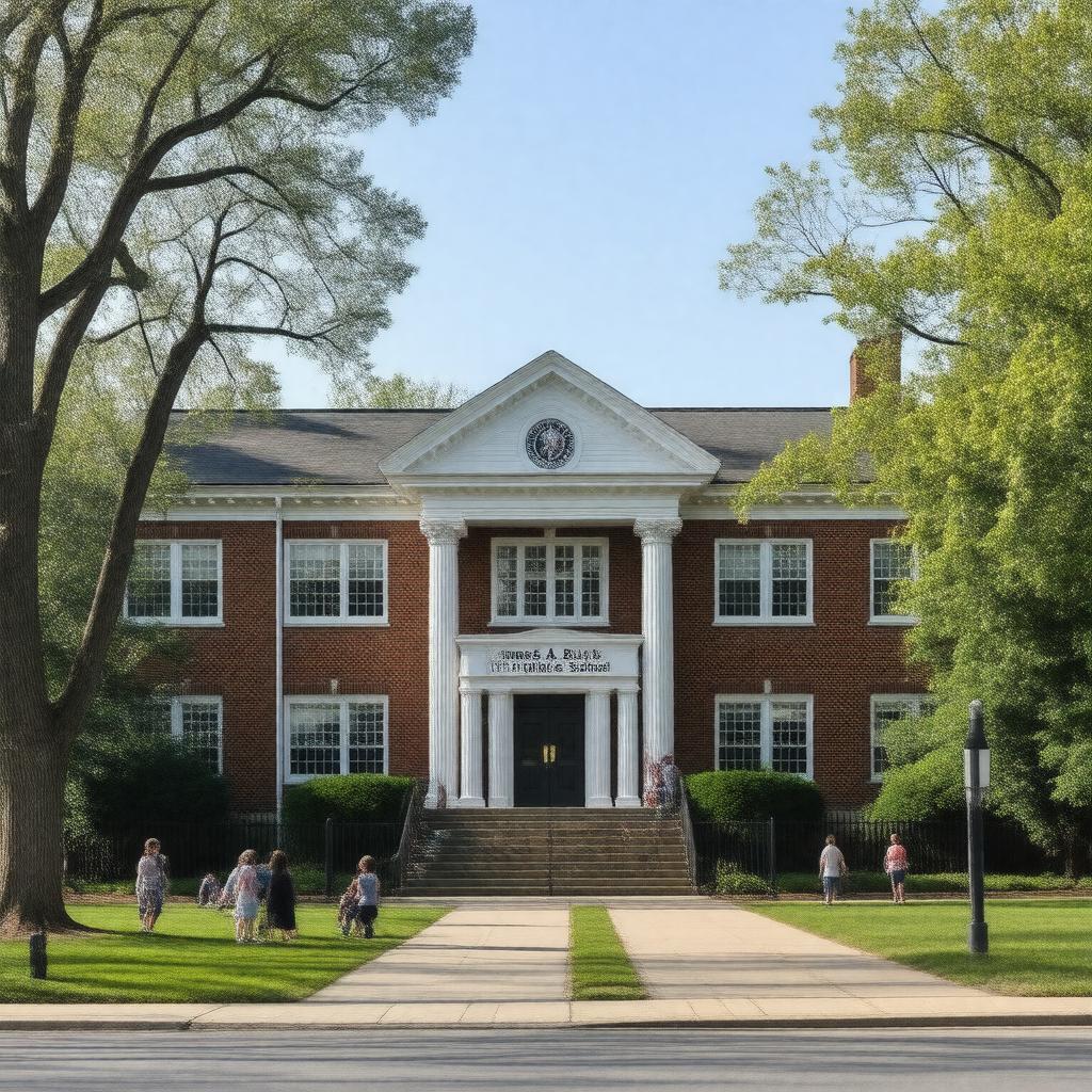 Click to view larger image AI-created image of Thomas A. Blake Middle School