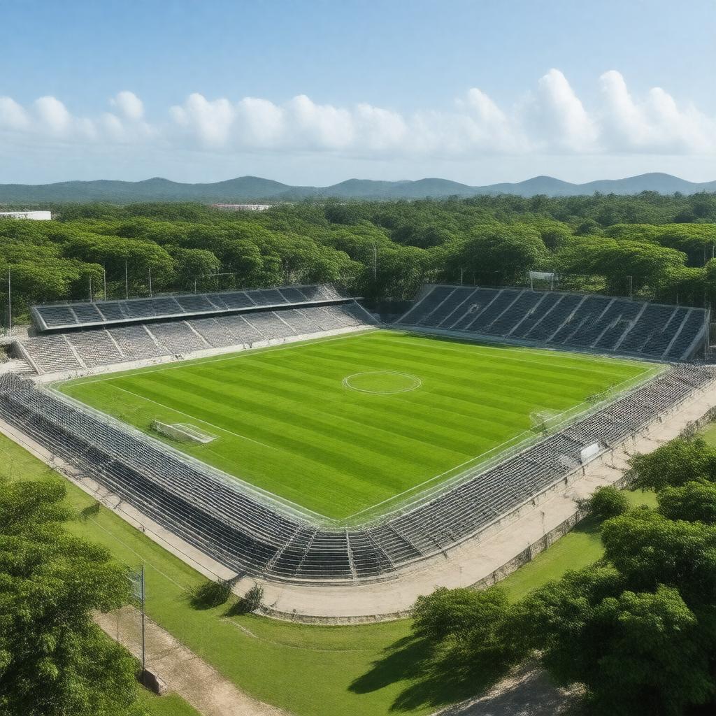 AI-created image of Thomas A. Robinson National Stadium