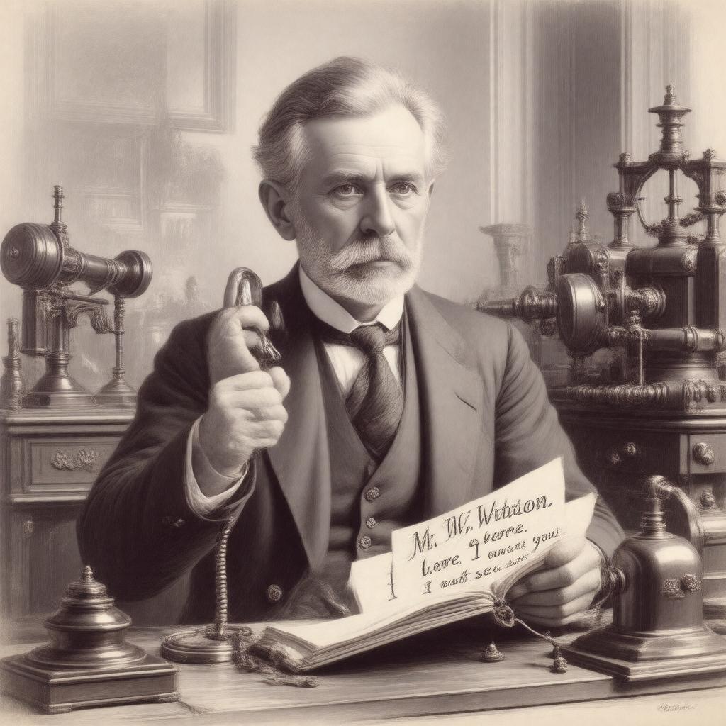 AI-created image of Thomas A. Watson