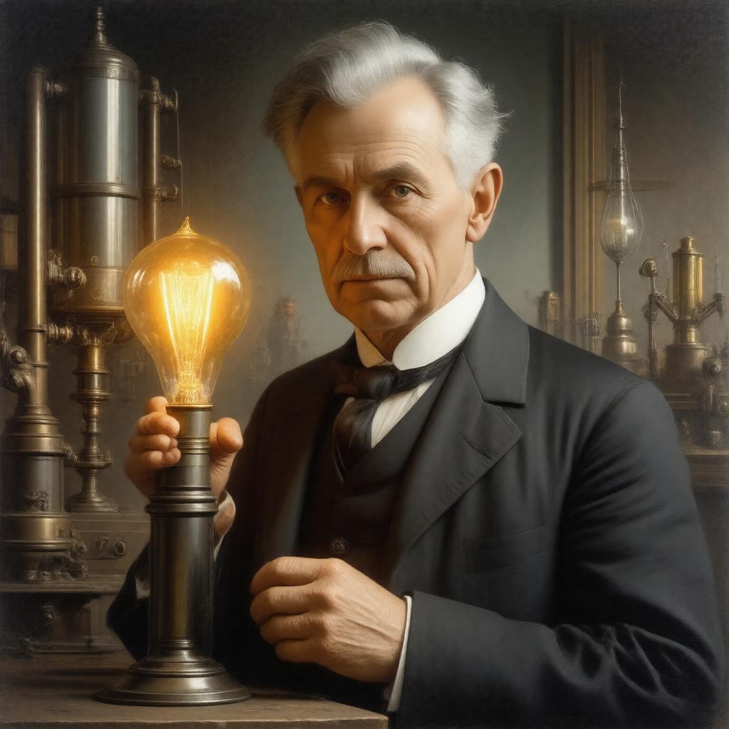 AI-created image of Thomas Alva Edison