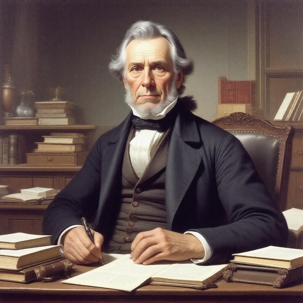 AI-created image of Thomas Boylston Adams