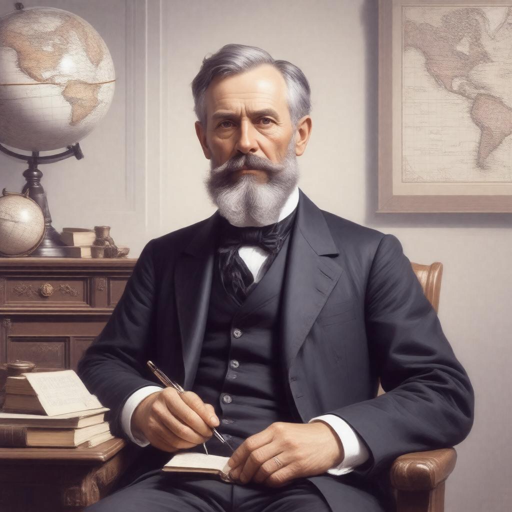 AI-created image of Thomas Corwin Mendenhall