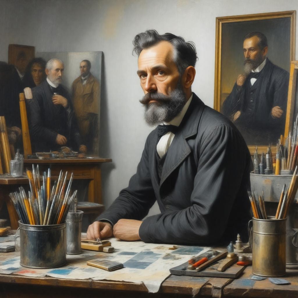 AI-created image of Thomas Eakins