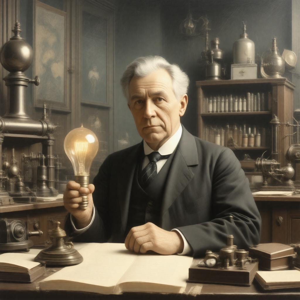 AI-created image of Thomas Edison