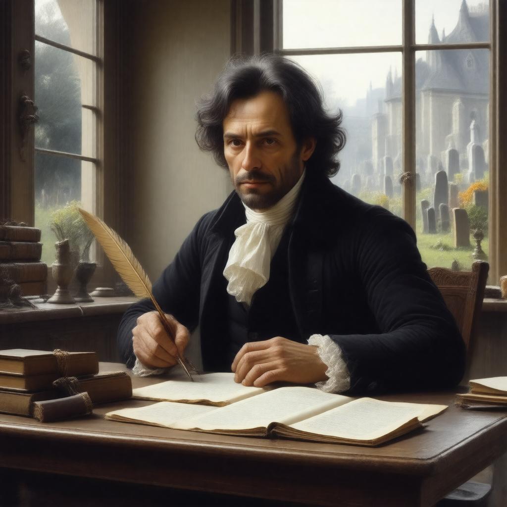 AI-created image of Thomas Gray