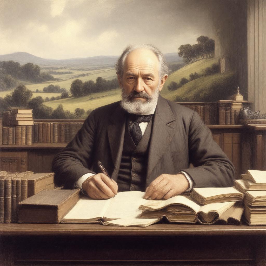 AI-created image of Thomas Hardy