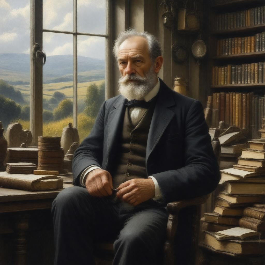 AI-created image of Thomas Hardy