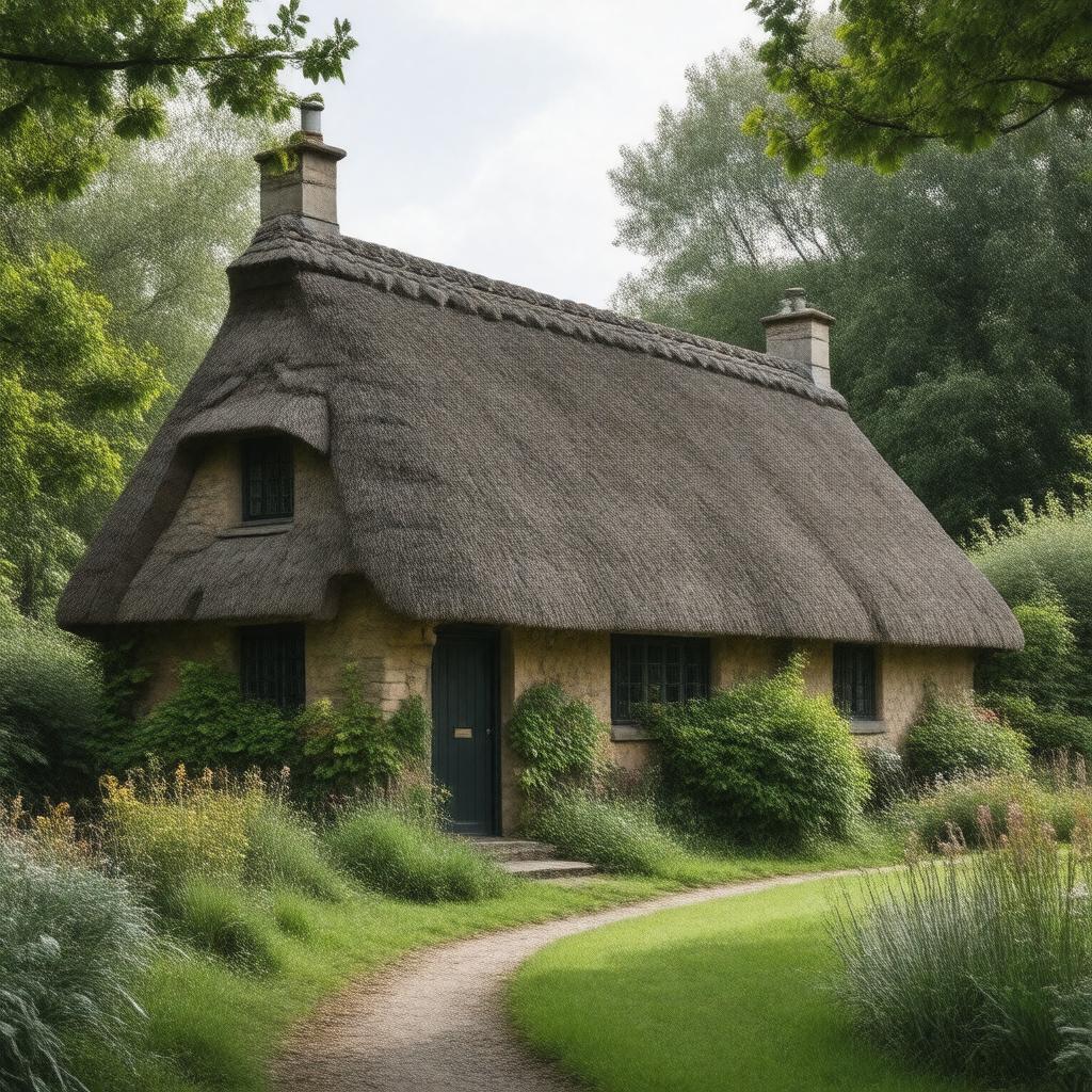 Click to view larger image AI-created image of Thomas Hardy's Cottage