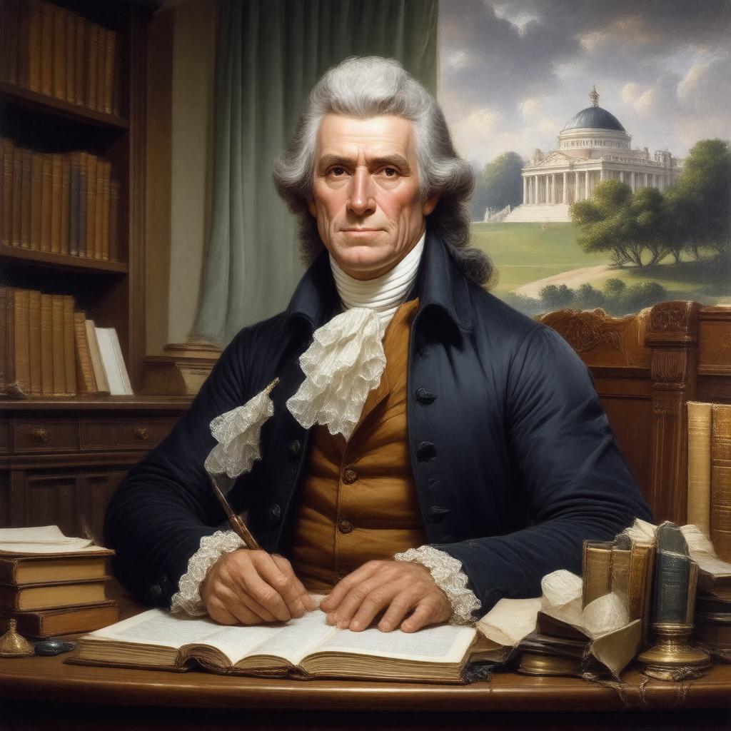 AI-created image of Thomas Jefferson