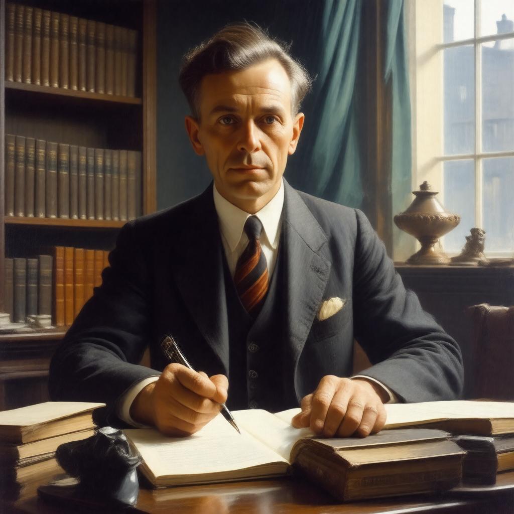 AI-created image of Thomas Mann