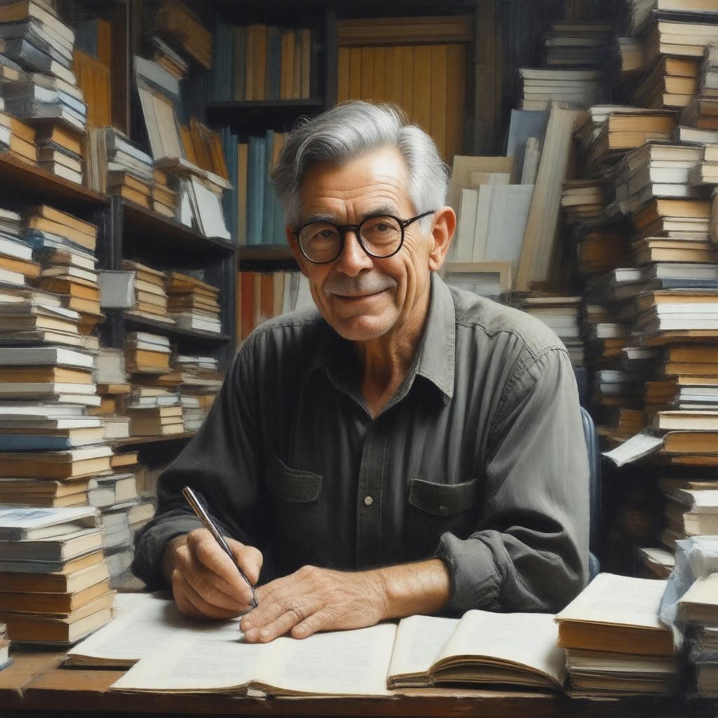 AI-created image of Thomas Pynchon