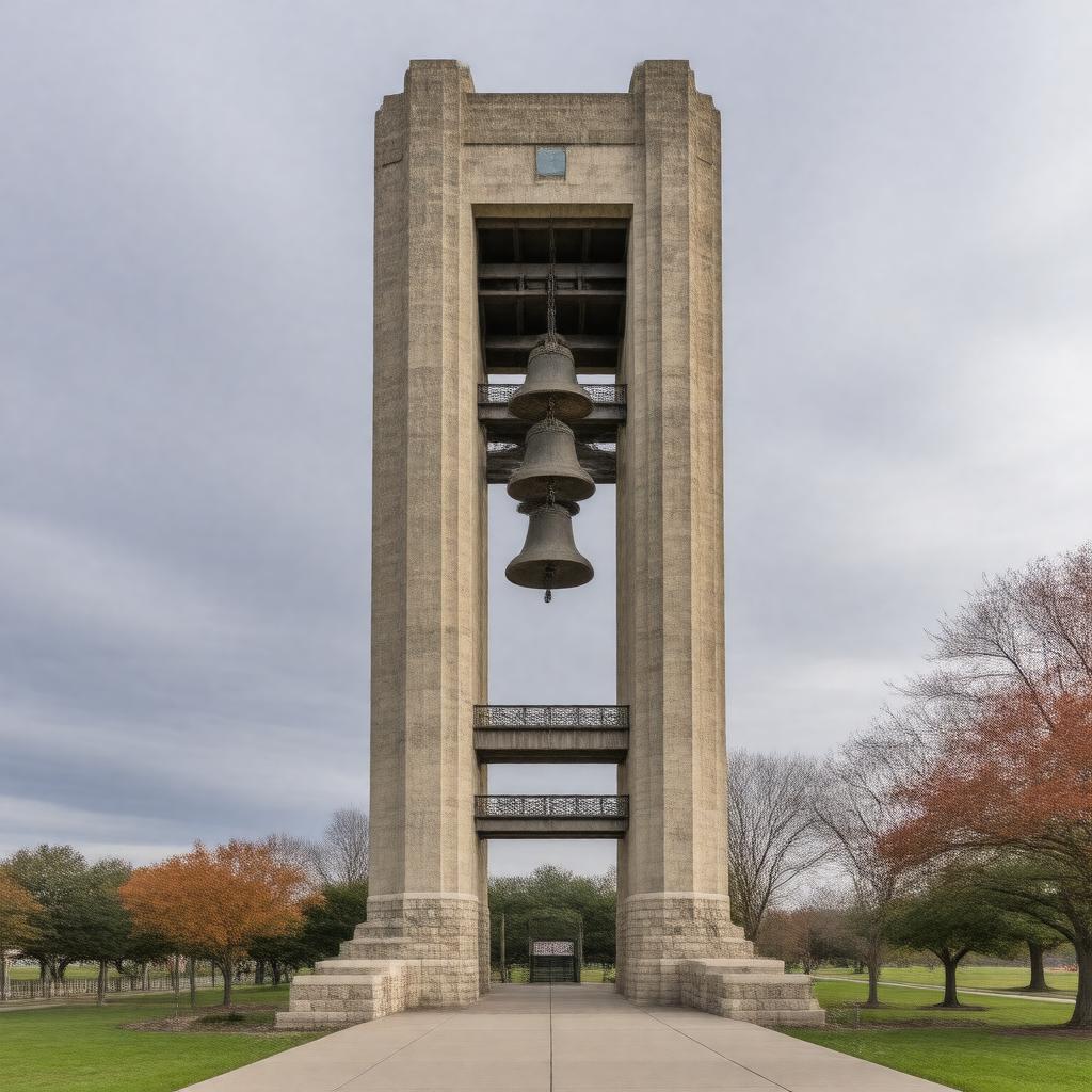 Click to view larger image AI-created image of Thomas Rees Memorial Carillon