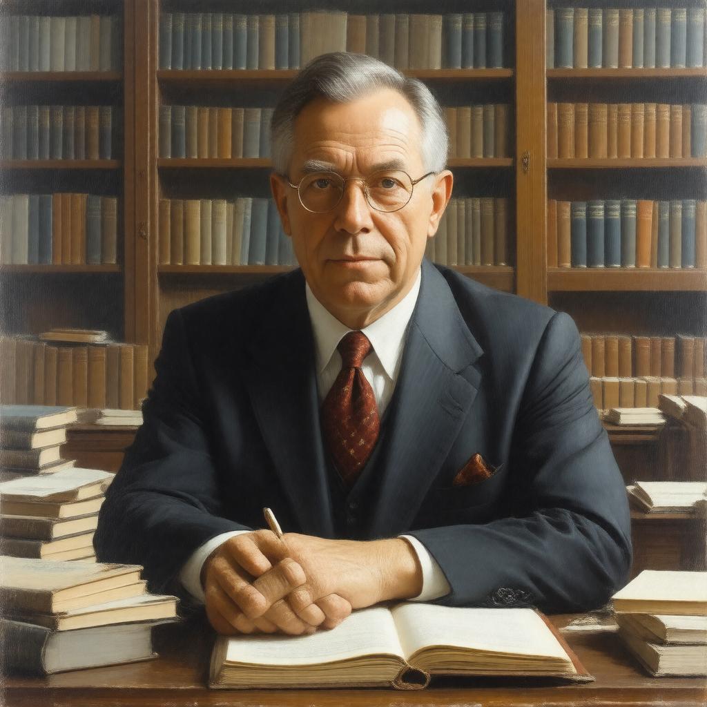 AI-created image of Thomas Sargent