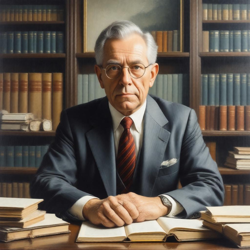 AI-created image of Thomas Schelling