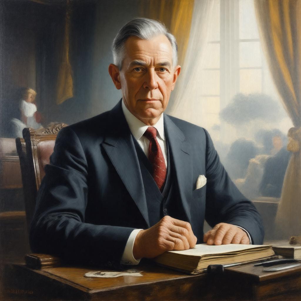 AI-created image of Thomas Woodrow Wilson
