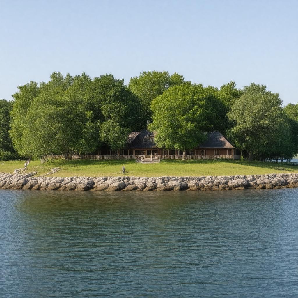 AI-created image of Thompson Island Outward Bound Education Center
