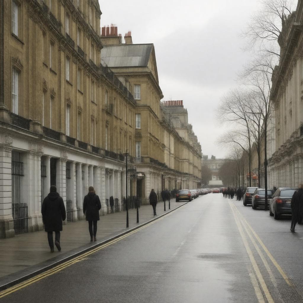 Click to view larger image AI-created image of Thornhaugh Street, Russell Square, London WC1H 0XG