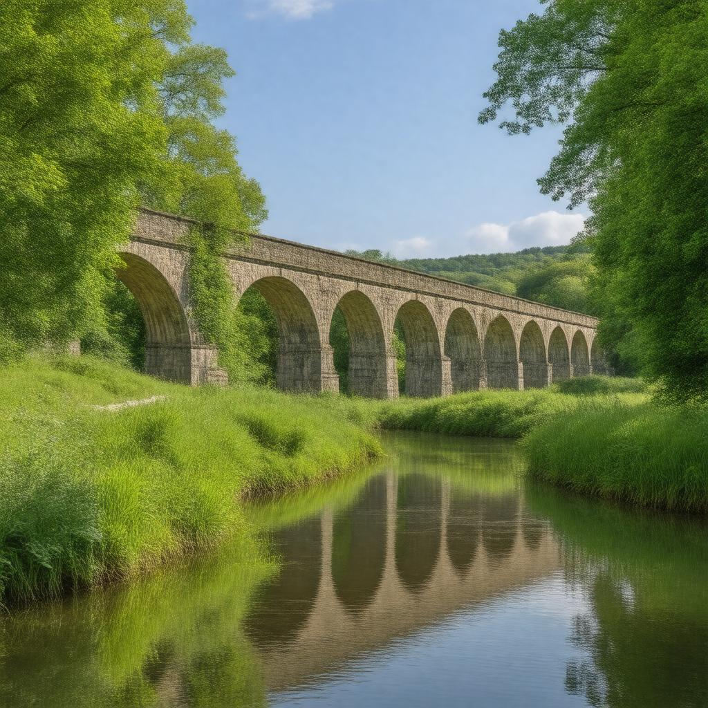 AI-created image of Thornton Viaduct