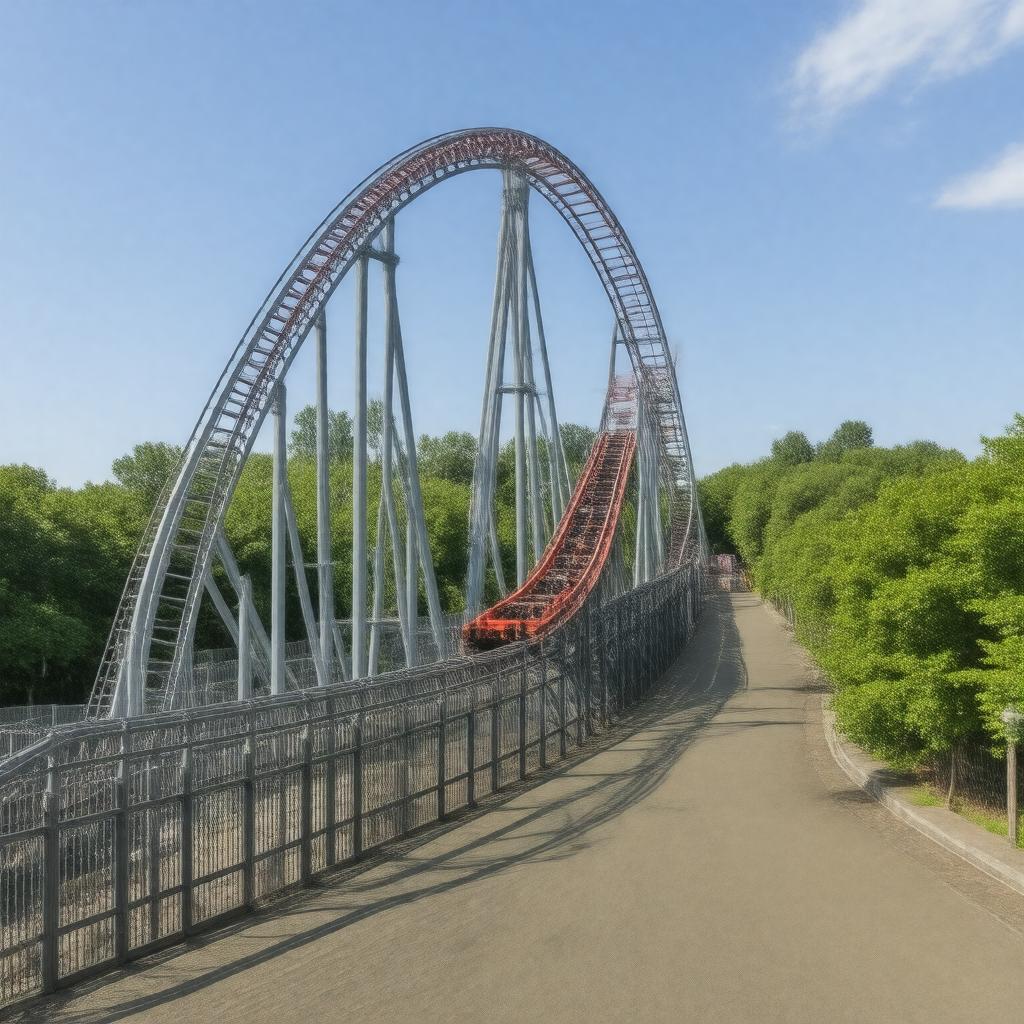 AI-created image of Thorpe Park