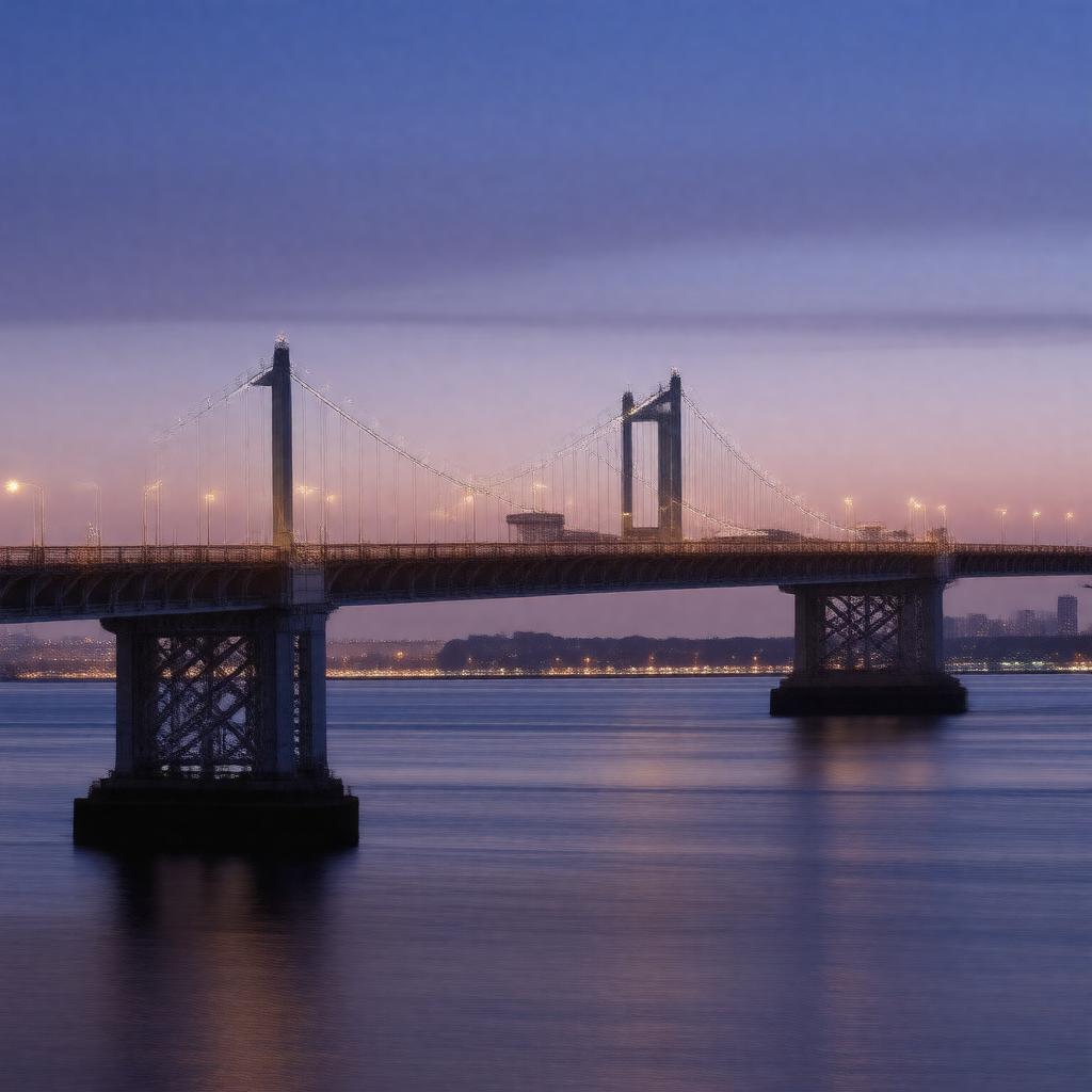 AI-created image of Throgs Neck Bridge