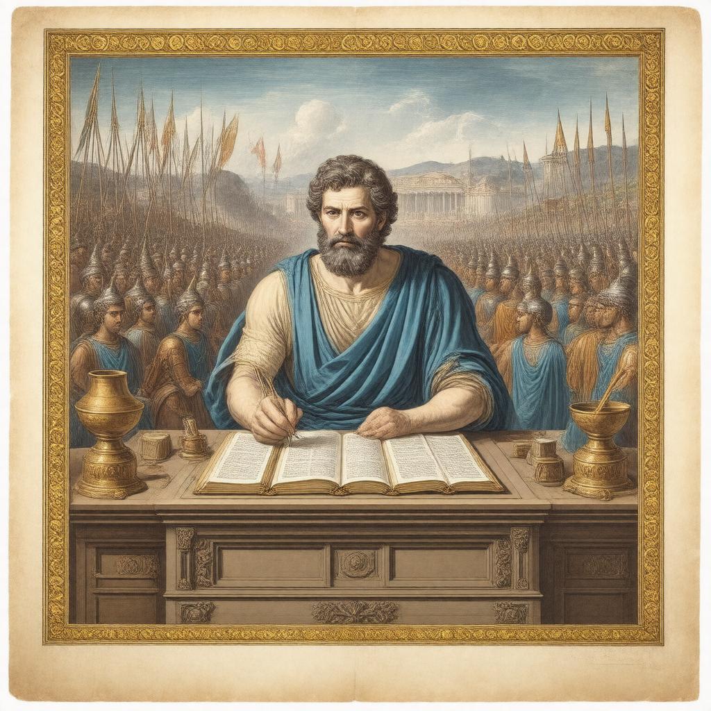 Click to view larger image AI-created image of Thucydides' History of the Peloponnesian War