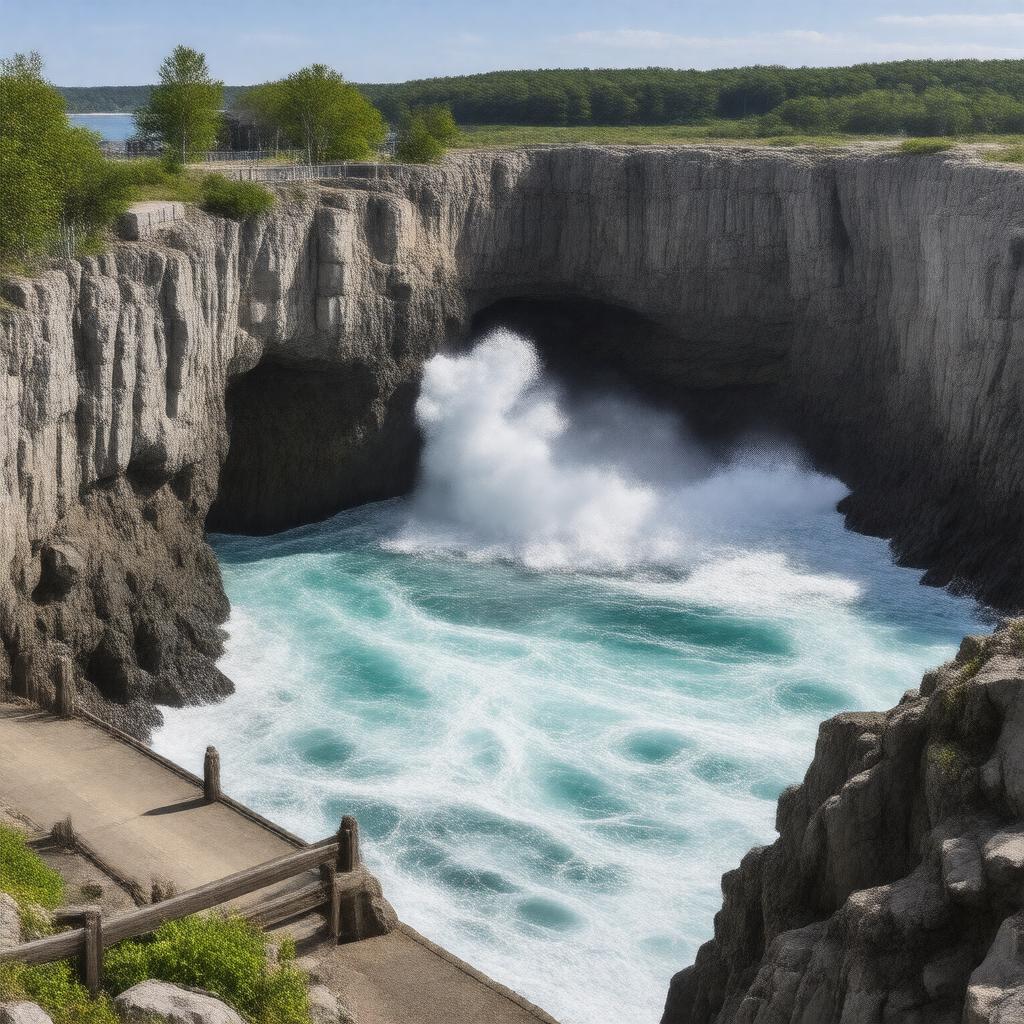 Click to view larger image AI-created image of Thunder Hole