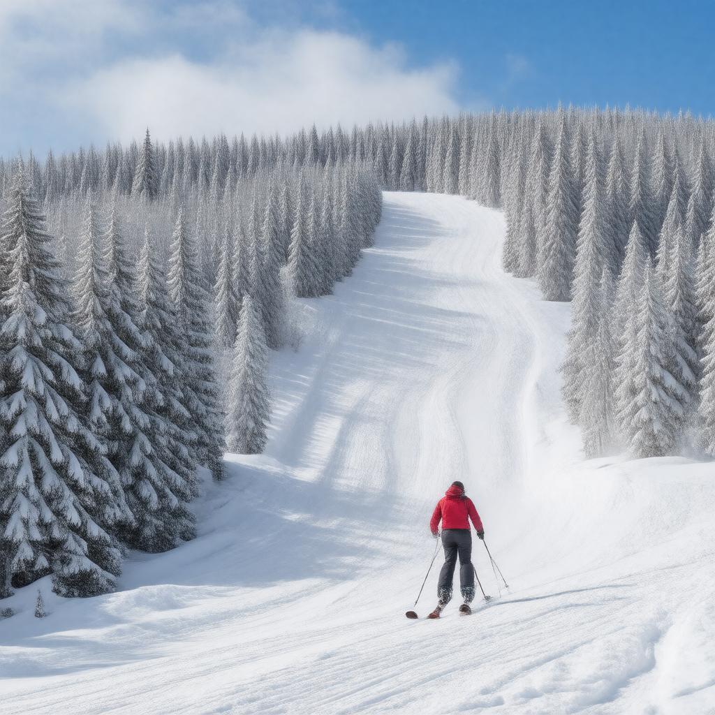 AI-created image of Thunderbolt ski run