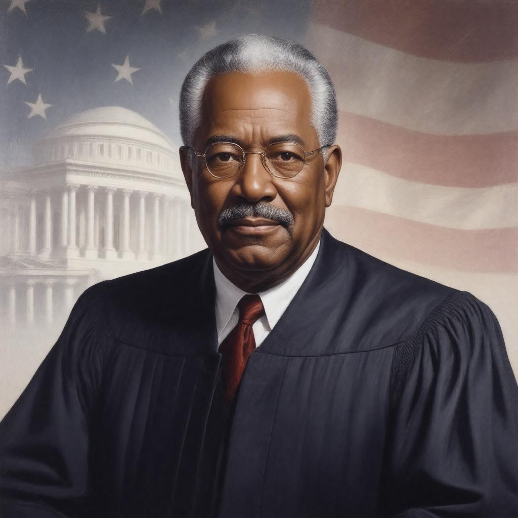 AI-created image of Thurgood Marshall