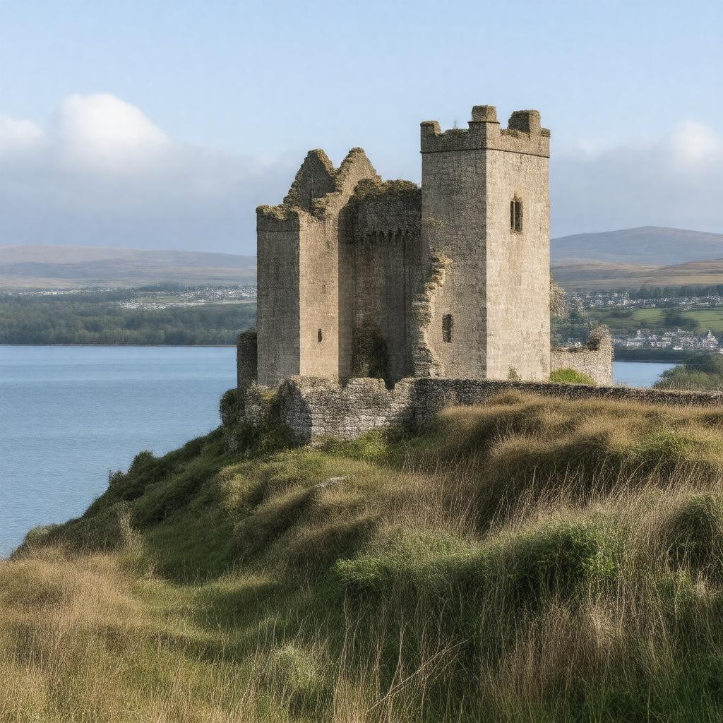 AI-created image of Thurso Castle, Caithness, Scotland