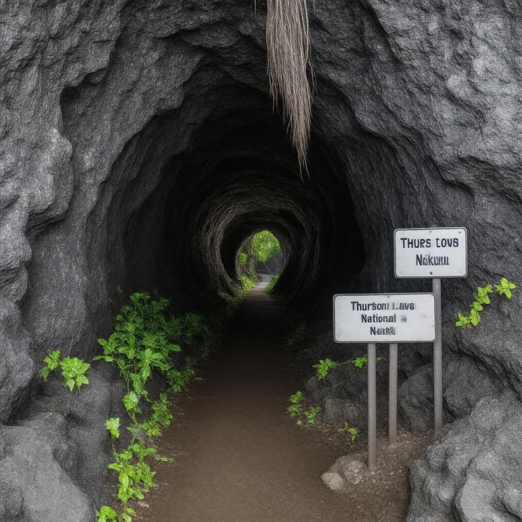 AI-created image of Thurston Lava Tube