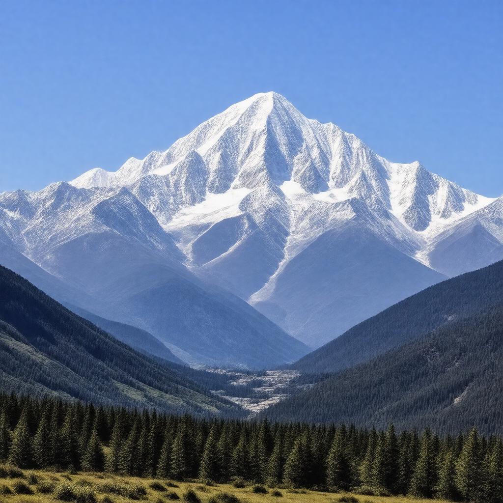 AI-created image of Tian Shan