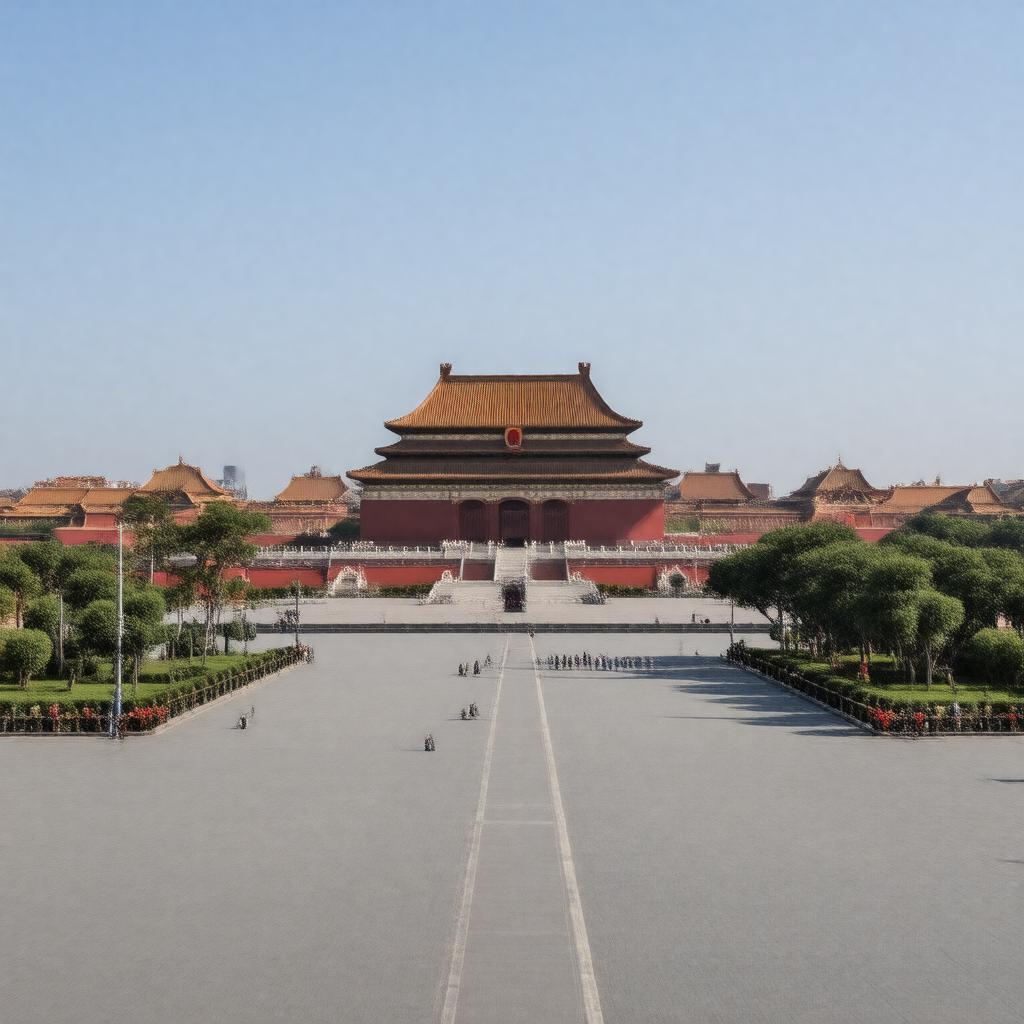 AI-created image of Tiananmen Square