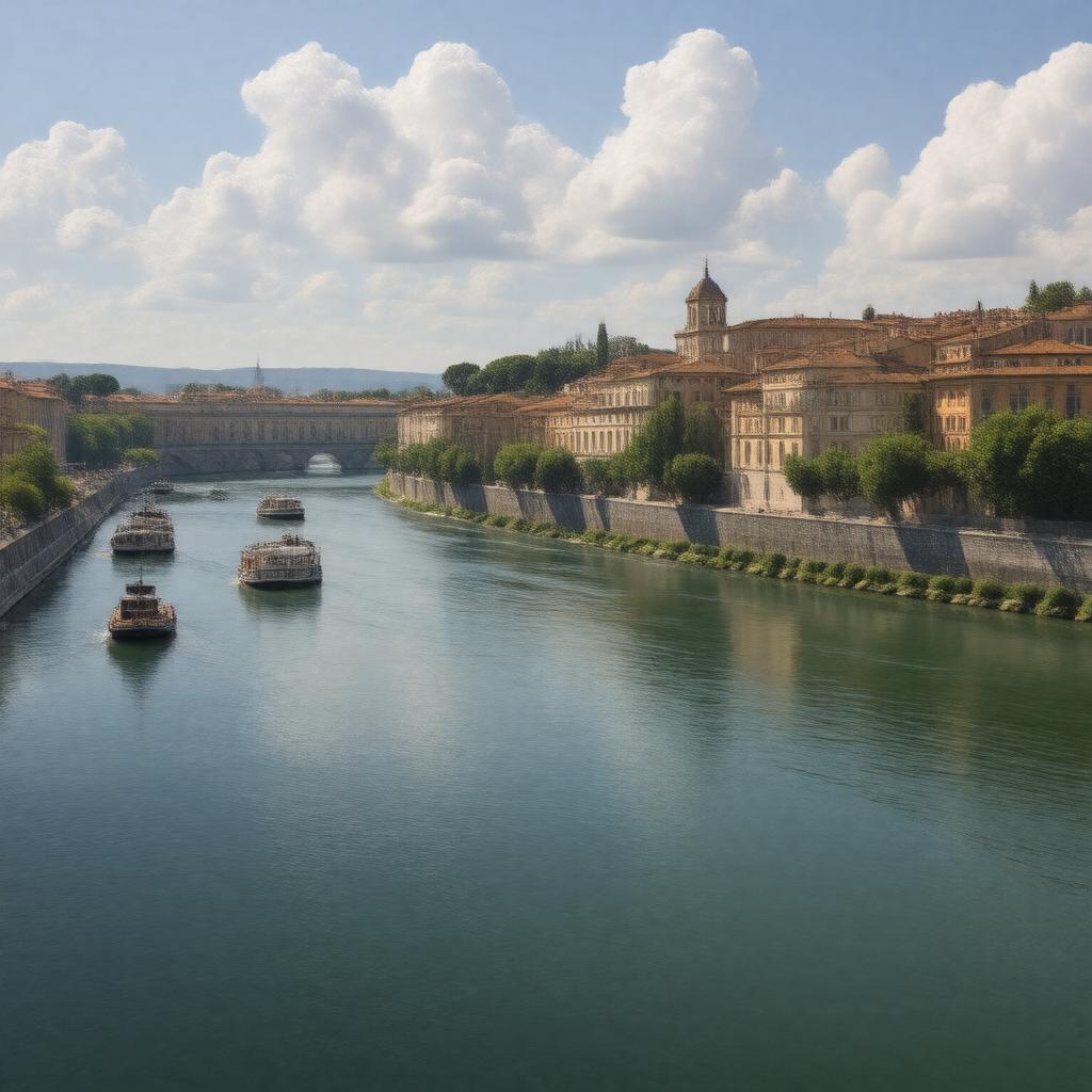 AI-created image of Tiber River