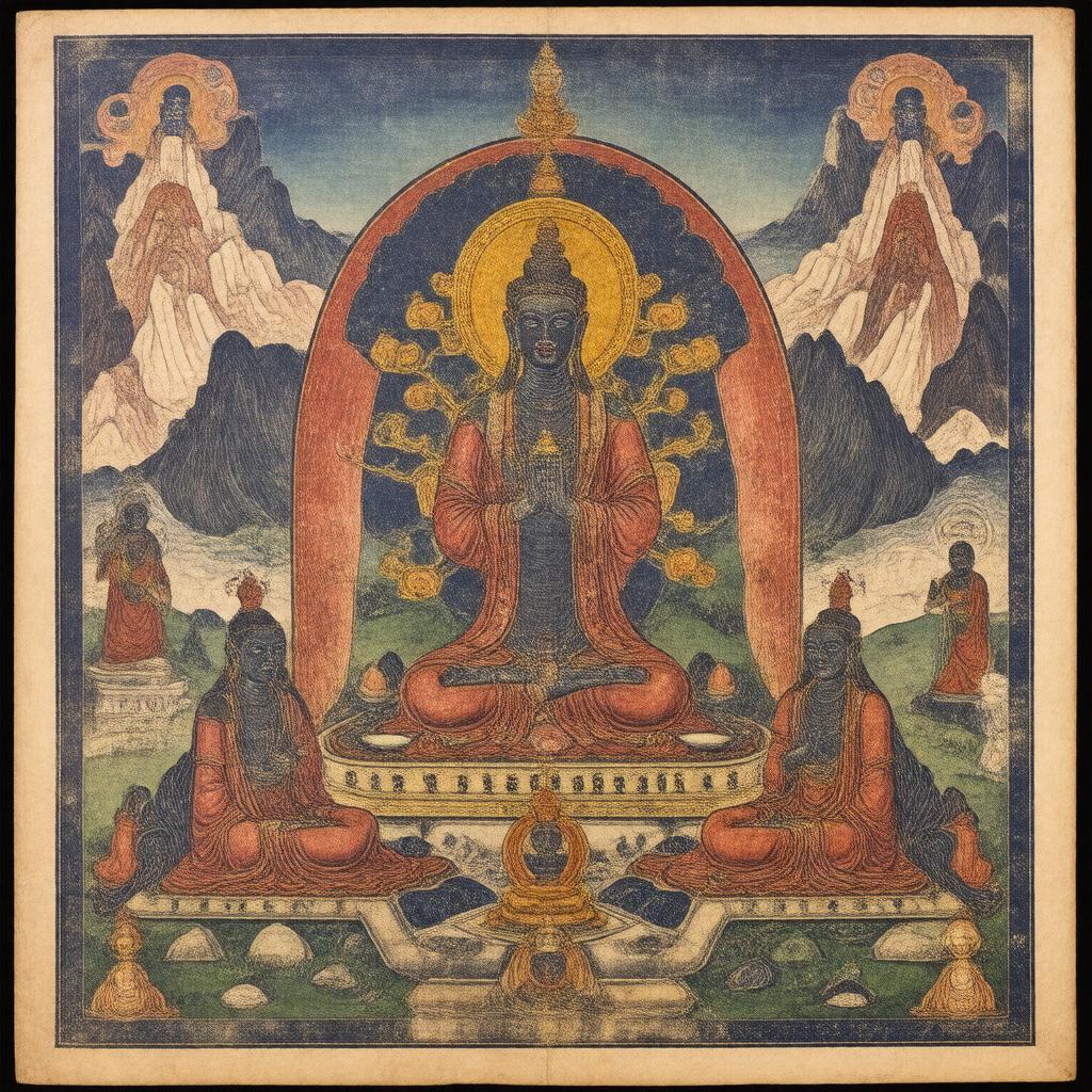 AI-created image of Tibetan Book of the Dead